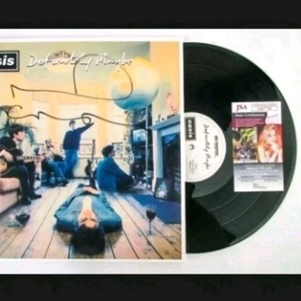 Noel Gallagher Signed Autographed OASIS Definitely Maybe Vinyl Album JSA COA, image 3