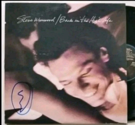 Steve Winwood REAL SIGNED Back in the High Life Vinyl Record JSA Autographed, изображение 2