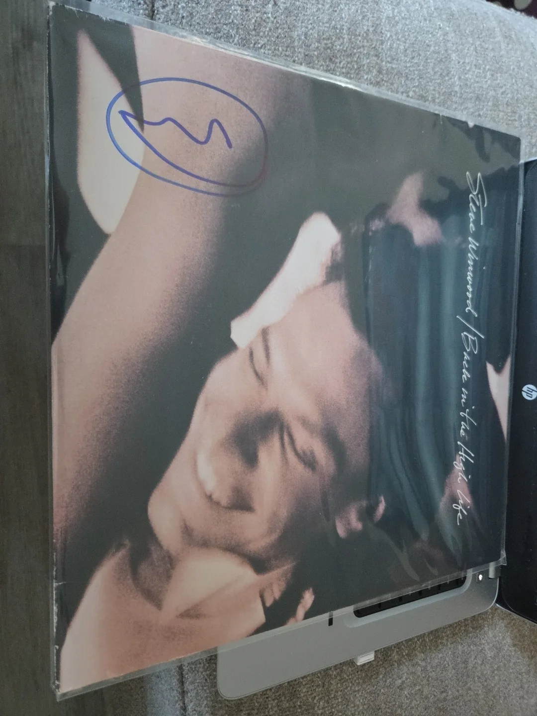 Steve Winwood REAL SIGNED Back in the High Life Vinyl Record JSA Autographed, изображение 4