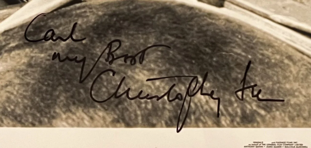 Christopher Lee Signed Photo JSA COA Autograph Lord Of The Rings Saruman Star, изображение 4