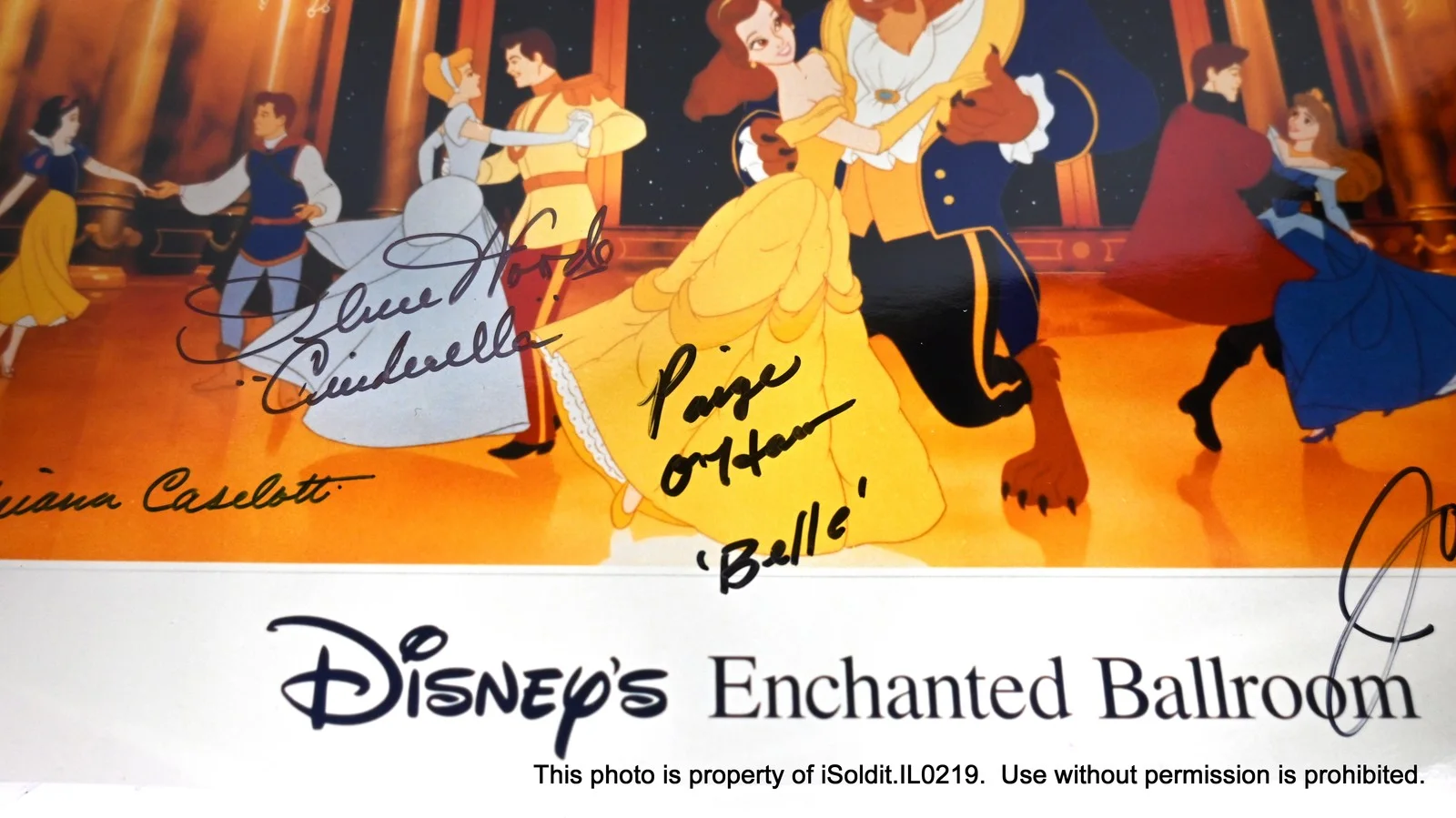 Paige O'Hara, Jodi Benson, Ilene Woods — SIGNED DISNEY'S ENCHANTED BALLROOM PHOTO Paige O'Hara Jodi Benson Ilene Woods +, изображение 2