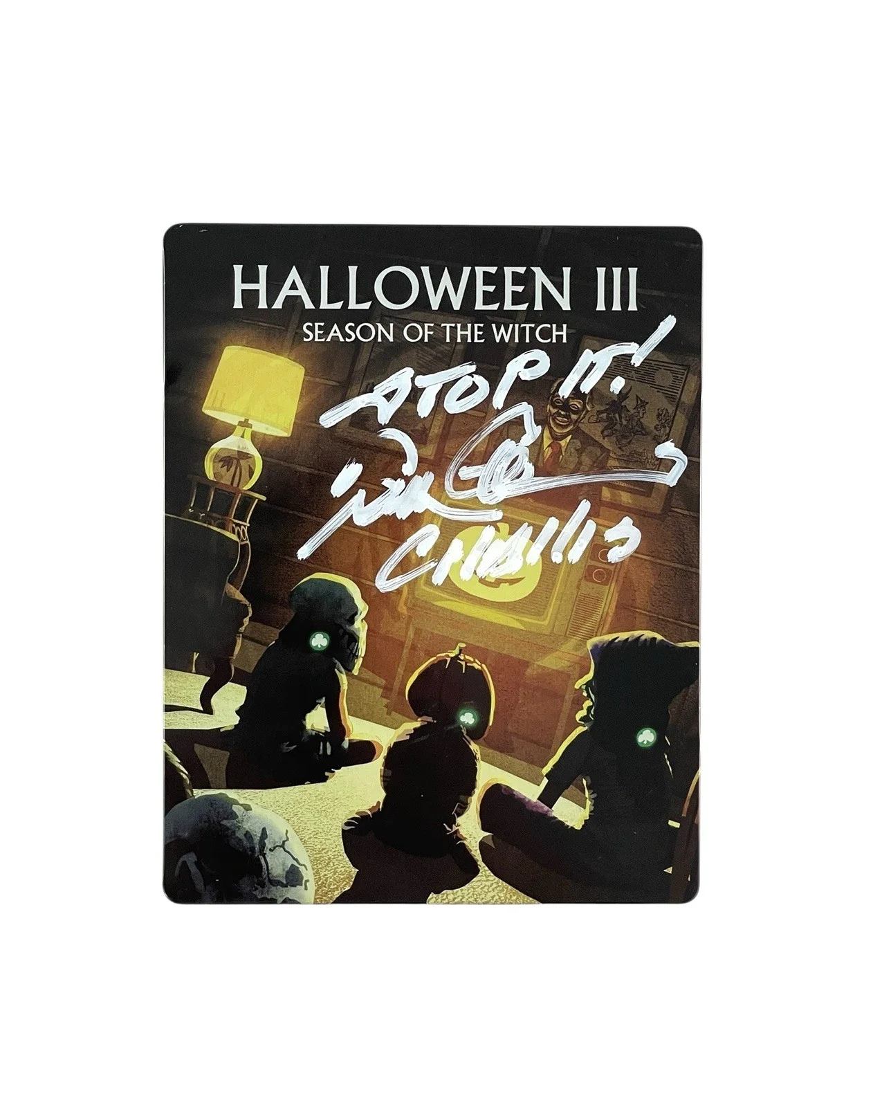 Tom Atkins — Tom Atkins Signed Halloween III Season Of The Witch Limited Blu-ray Steelbook, изображение 2