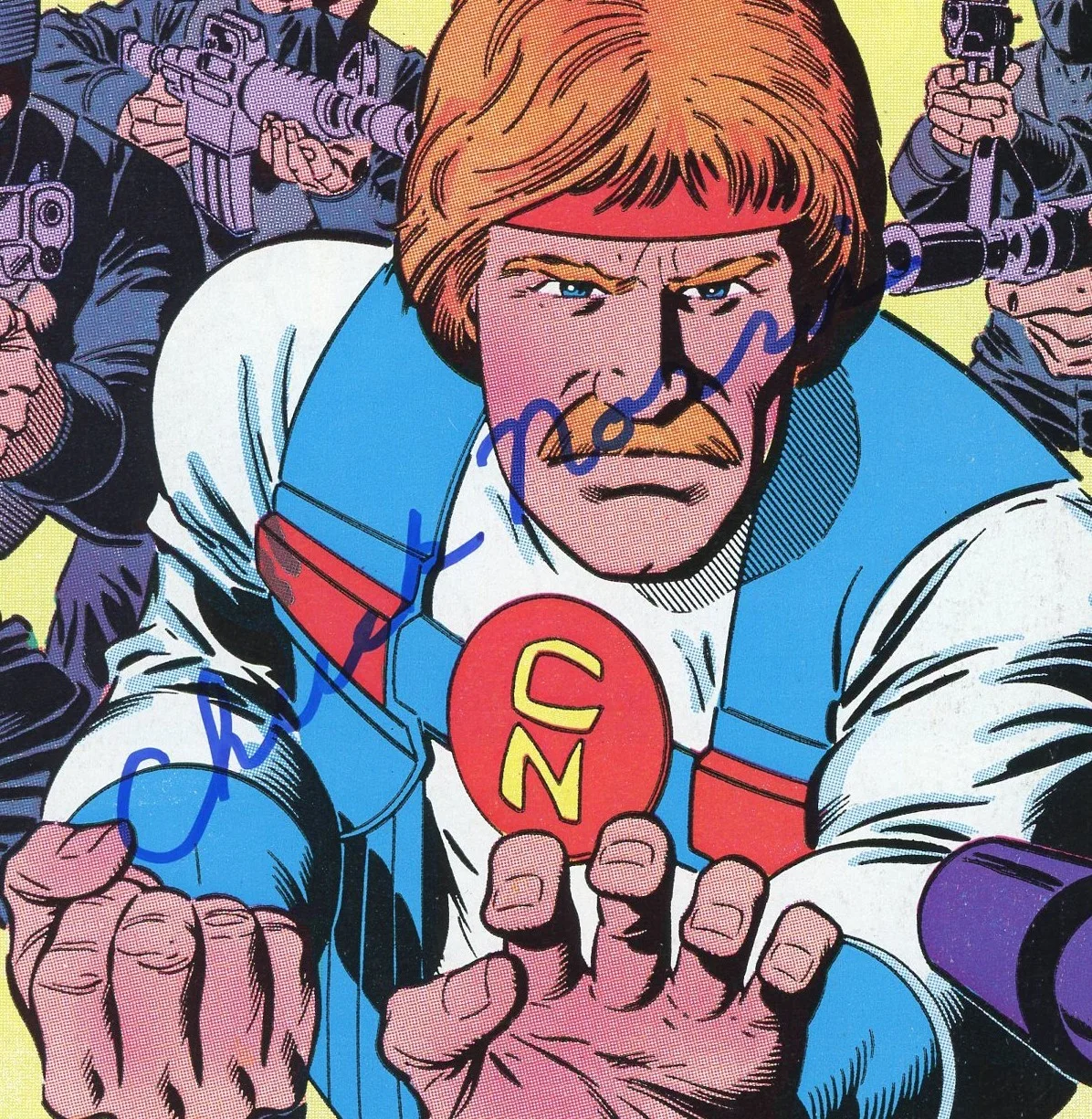Chuck Norris — Chuck Norris Signed Unframed Karate Kommandos #1 Comic Book, image 2