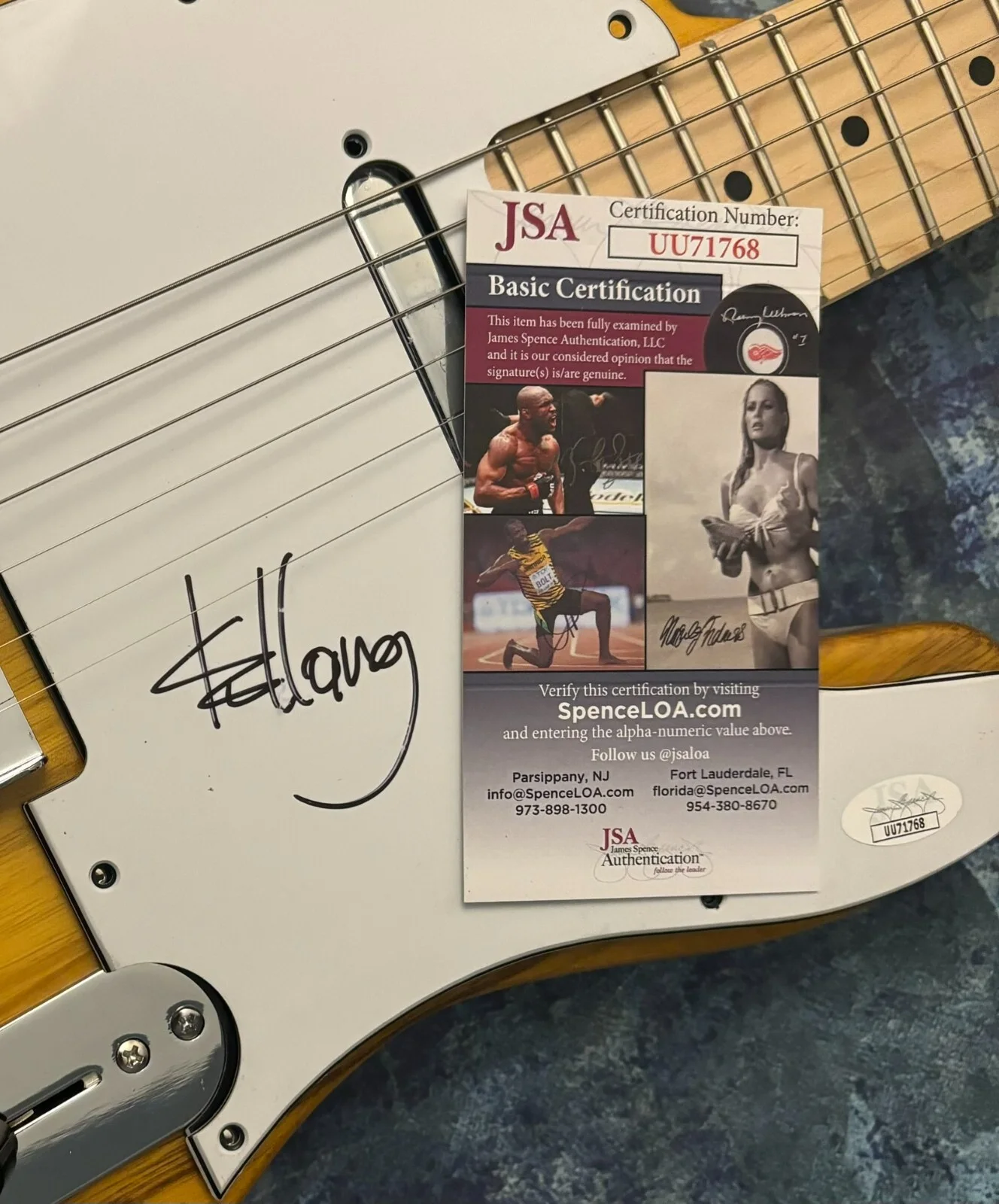 JSA Constant Craving Star * K.D. LANG * Signed Autograph Electric Guitar KD COA, image 3