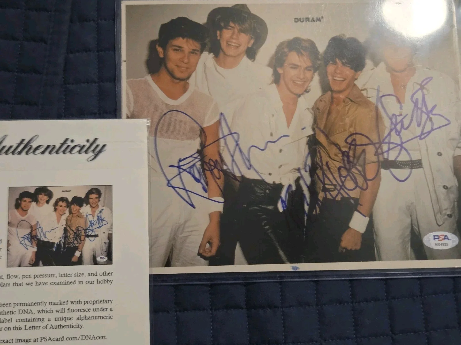 DURAN DURAN 8X10 Photo Signed By Simon Le Bon John Taylor Nick Rhodes + JSA COA, image 5