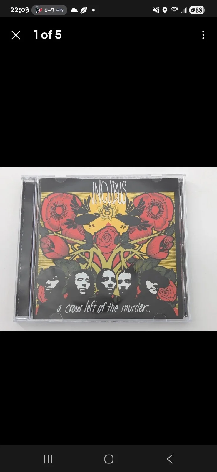 INCUBUS A CROW LEFT OF MURDER SIGNED CD Brandon Boyd +4 JSA, image 4
