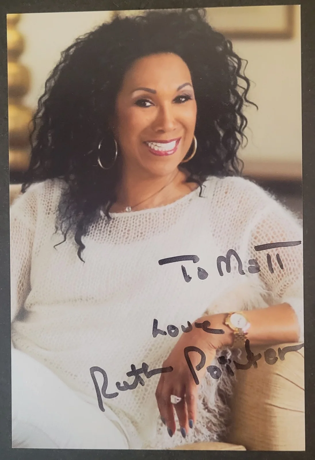 Ruth Pointer Singer Autographed Signed 8"x10" and Two 4"x6" Photos, image 4
