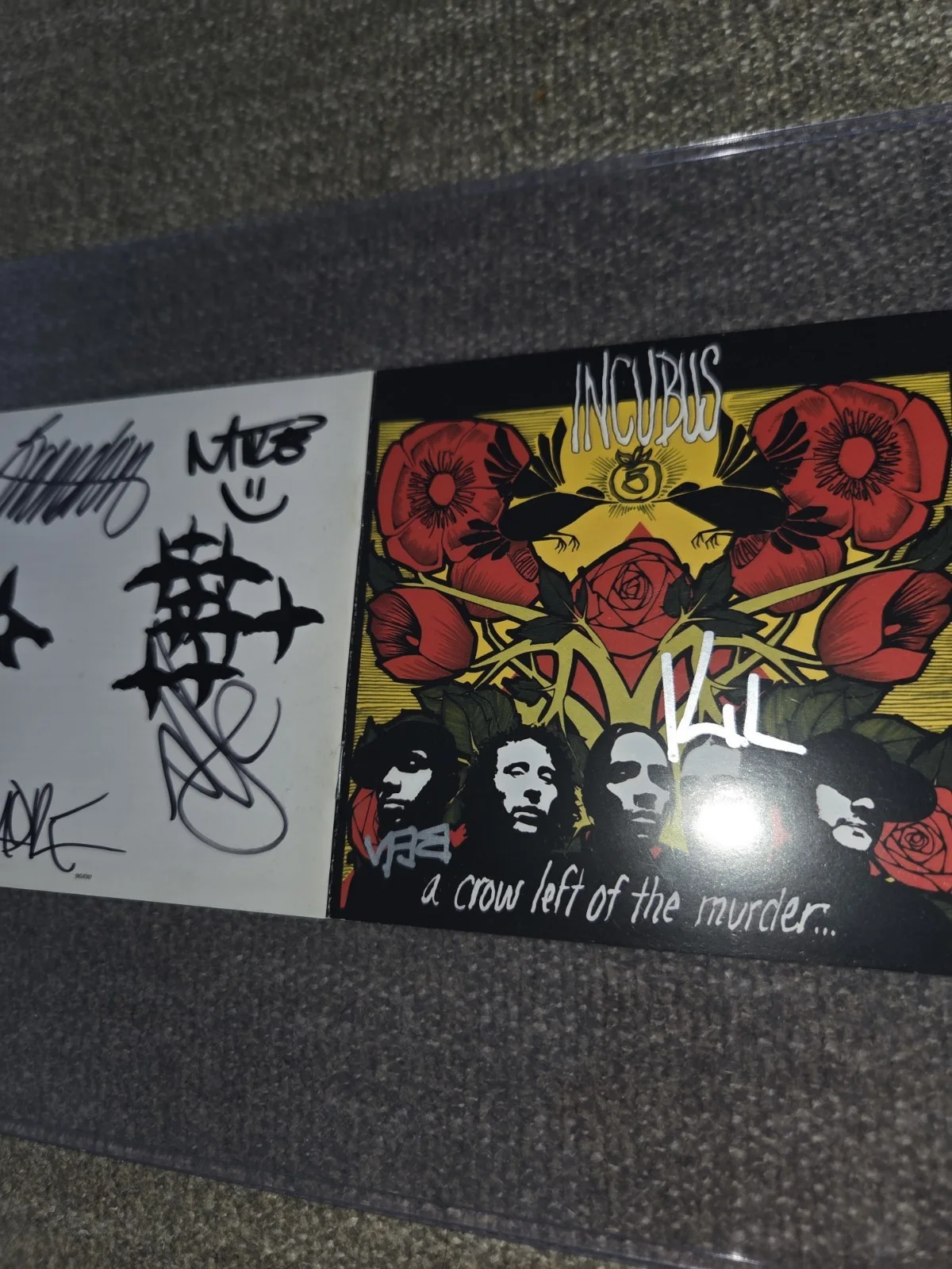 Incubus Autographed A Crow left Of The Murder CD Booklet 100% GUARANTEED Kil X2, image 3