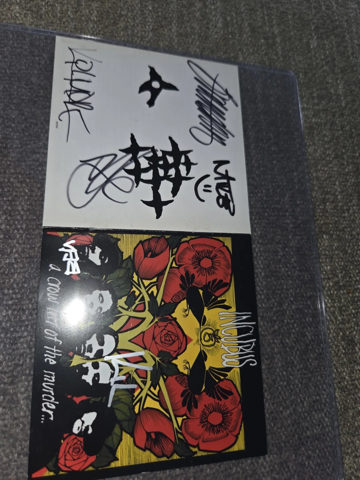 Incubus Autographed A Crow left Of The Murder CD Booklet 100% GUARANTEED Kil X2, image 4