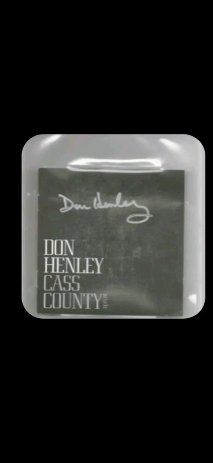 Don Henley SIGNED Cass County Deluxe CD Cover Slabbed Beckett Cert Eagles Encaps, image 4