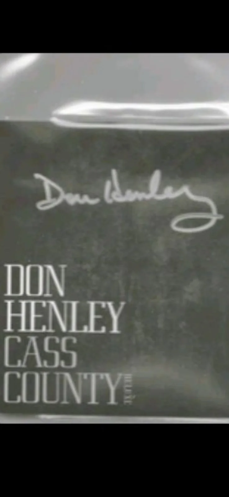 Don Henley SIGNED Cass County Deluxe CD Cover Slabbed Beckett Cert Eagles Encaps, image 5