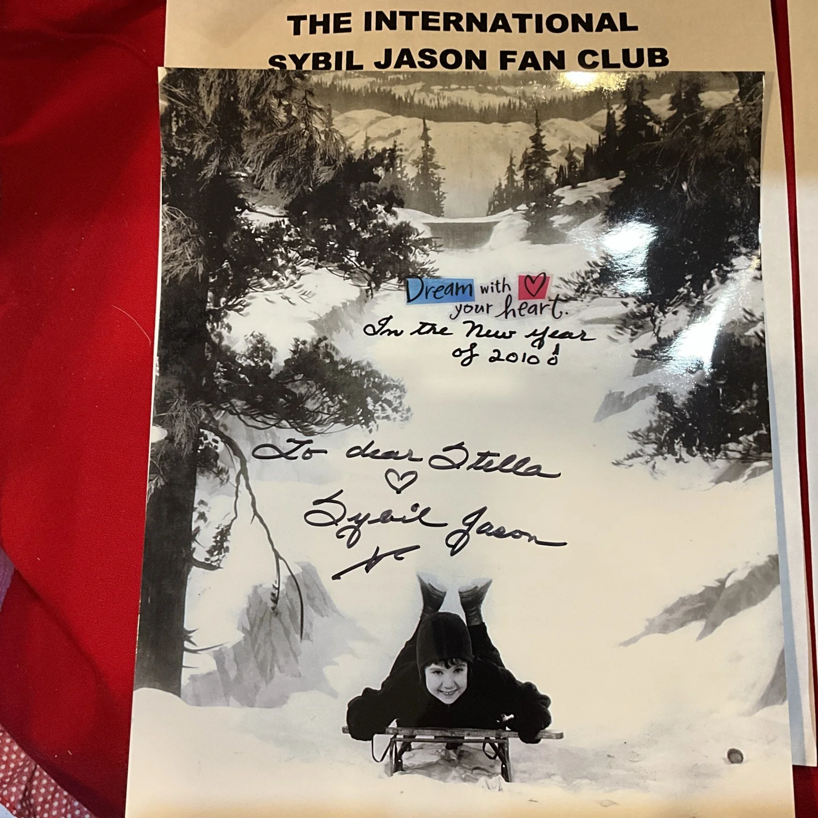 Sybil Jason Fan club Signed Photo With Snapshot And Signed Photocopy Picture, изображение 2