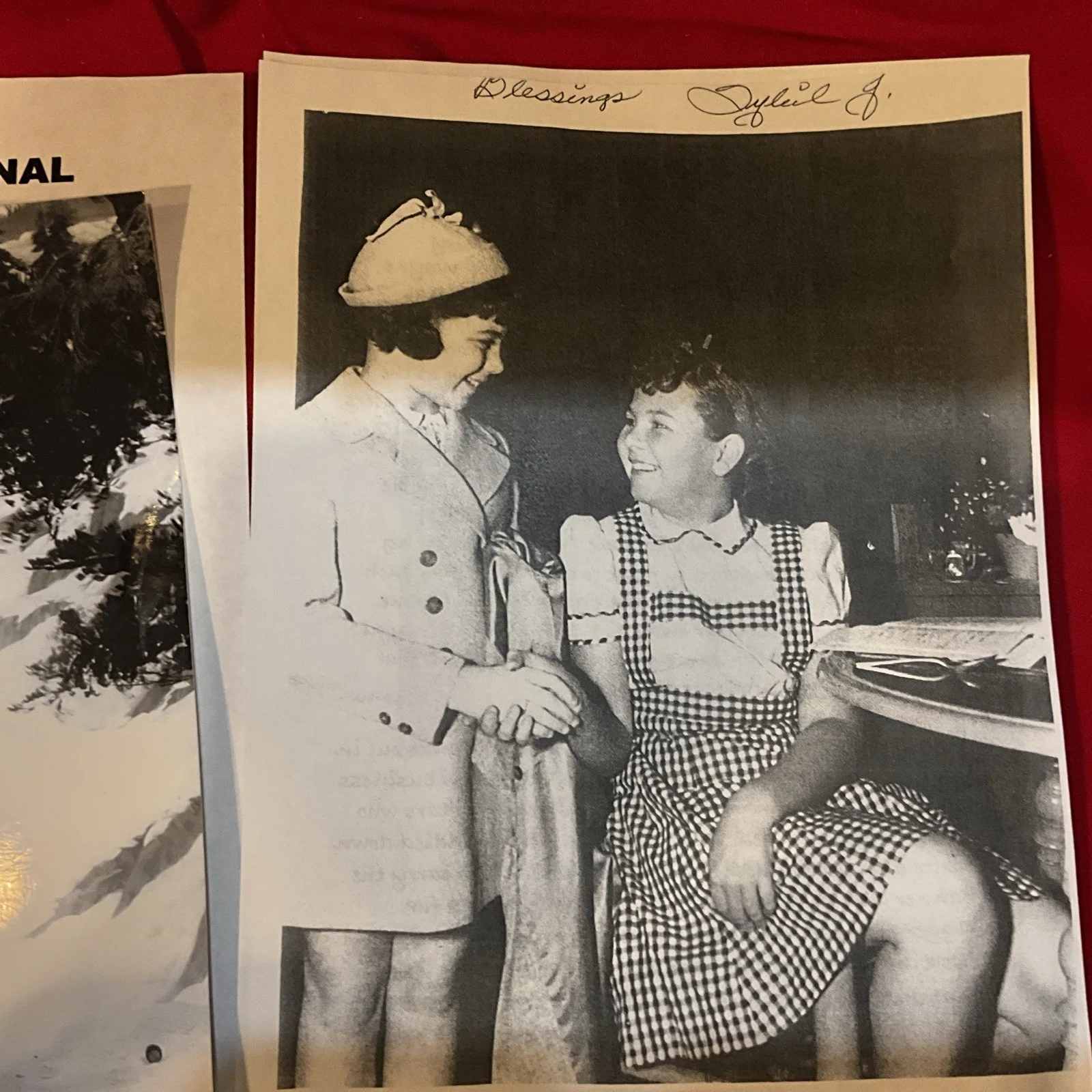 Sybil Jason Fan club Signed Photo With Snapshot And Signed Photocopy Picture, изображение 4