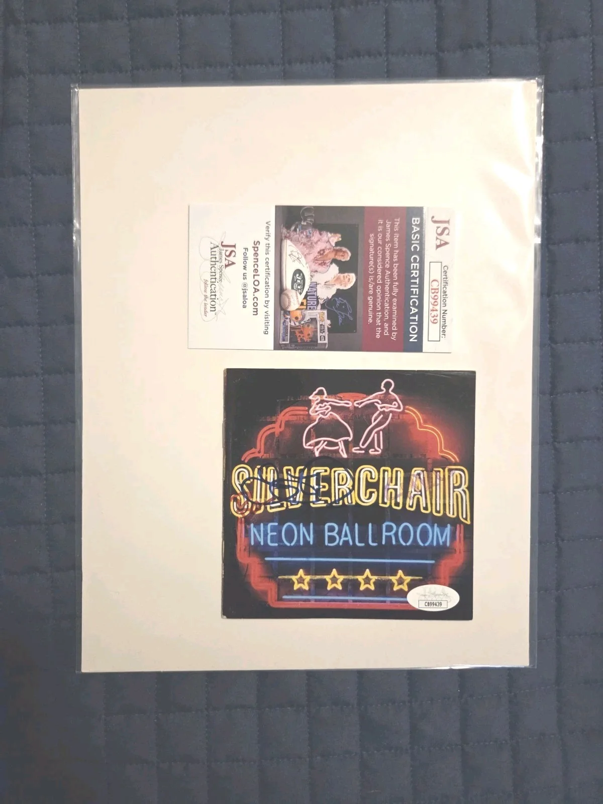 Silverchair D. Johns +2 Signed Neon Ballroom Cd Cover JSA CERT DJ And CJ Ben Sig, изображение 2