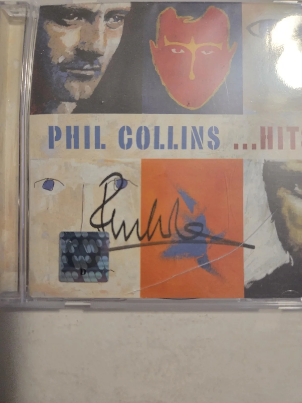 Phil Collins Signed ...Hits Cd Beckett LOA. Fantastic Signature. RARE!, image 2
