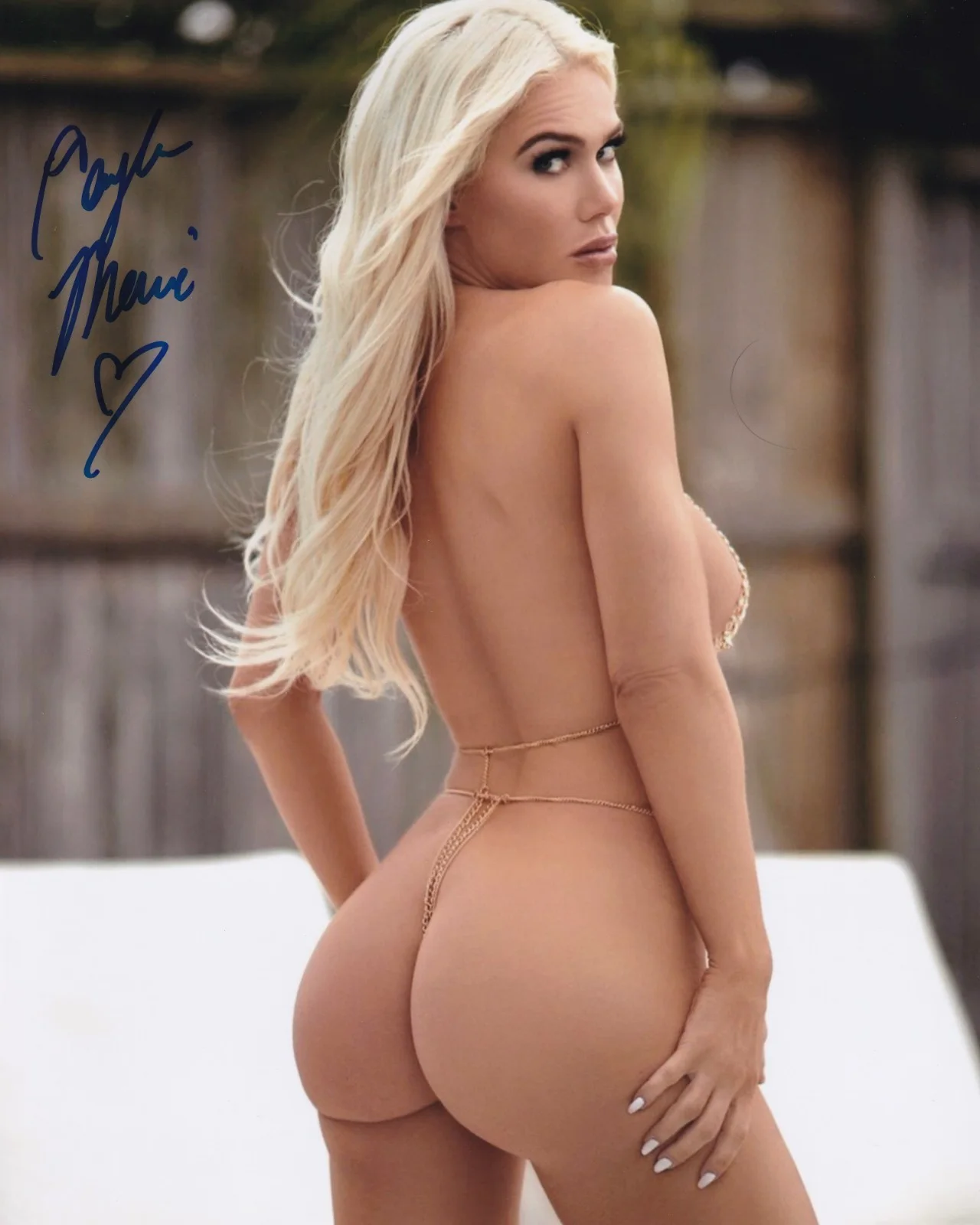 Tayler Mercier — Tayler Mercier Signed 8x10 Photo Playboy Playmate & Magazine Cover Model Auto 64