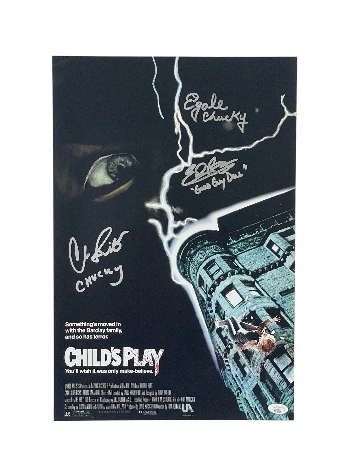 Cast, Crew — Child's Play Chucky Signed Movie Poster Ed Gale Christopher Swift Edan Gross 🔪, изображение 2