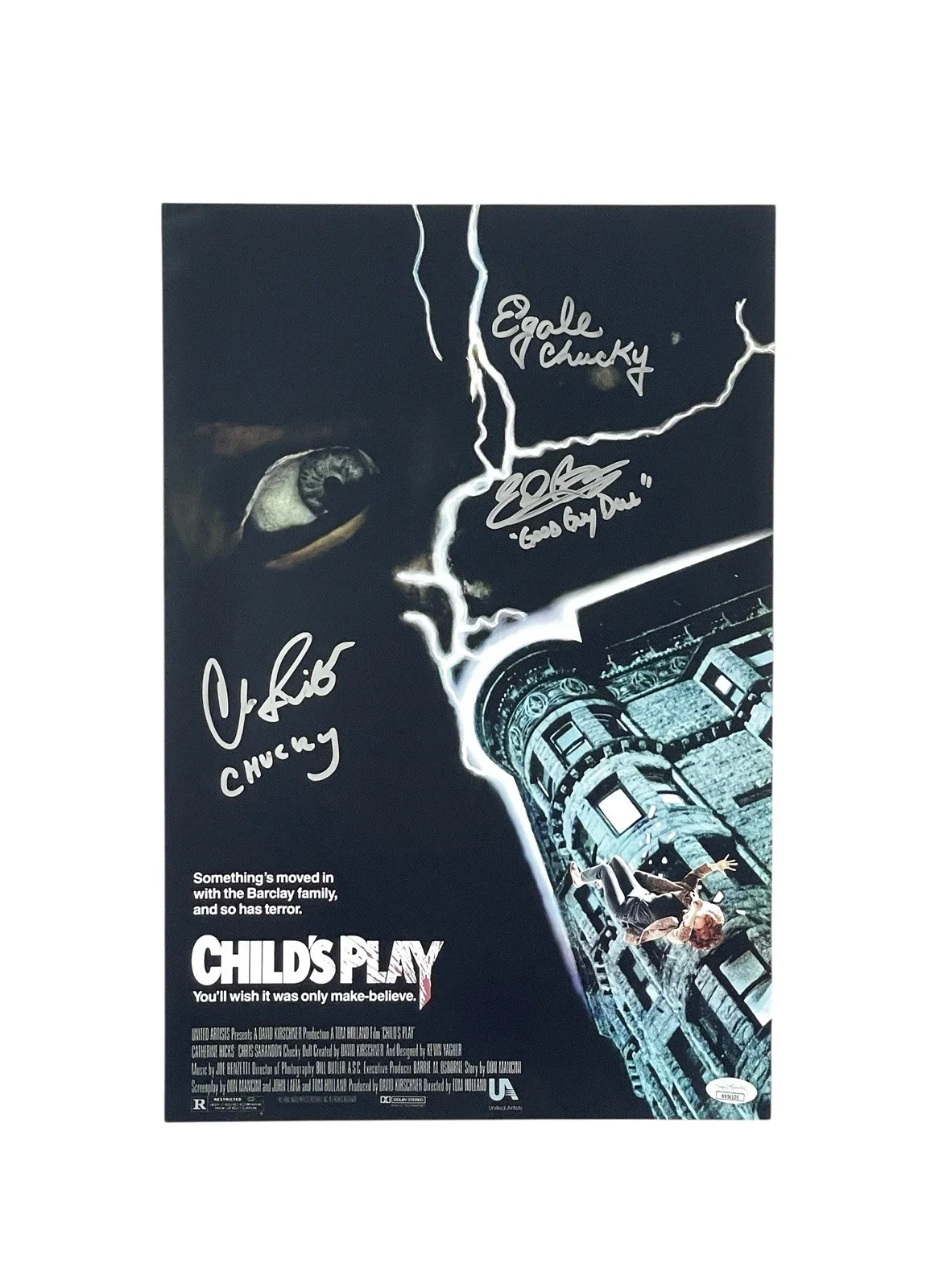 Cast, Crew — Child's Play Chucky Signed Movie Poster Ed Gale Christopher Swift Edan Gross 🔪, изображение 3