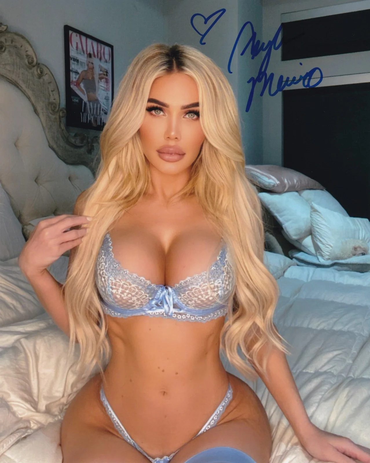 Tayler Mercier — Tayler Mercier Signed 8x10 Photo Playboy Playmate & Magazine Cover Model Auto 54