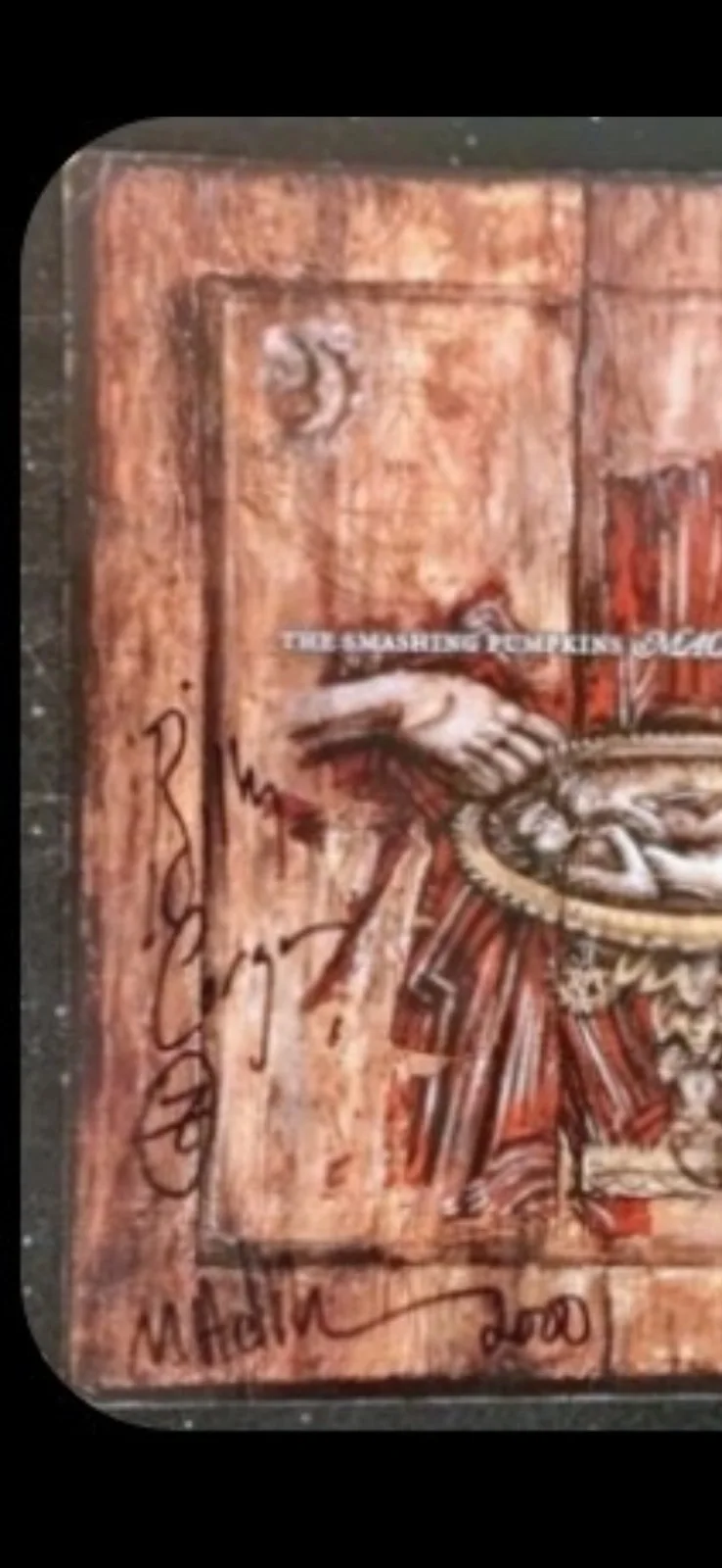 The Smashing Pumpkins SIGNED Machina 12" flat, James, MADM, Billy, Jim ACOA COA, изображение 2