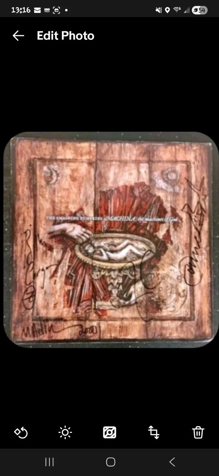 The Smashing Pumpkins SIGNED Machina 12" flat, James, MADM, Billy, Jim ACOA COA, изображение 4