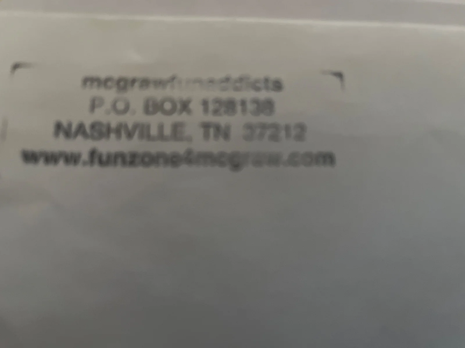 signed Tim McGraw picture along with return envelope from 1987, image 4