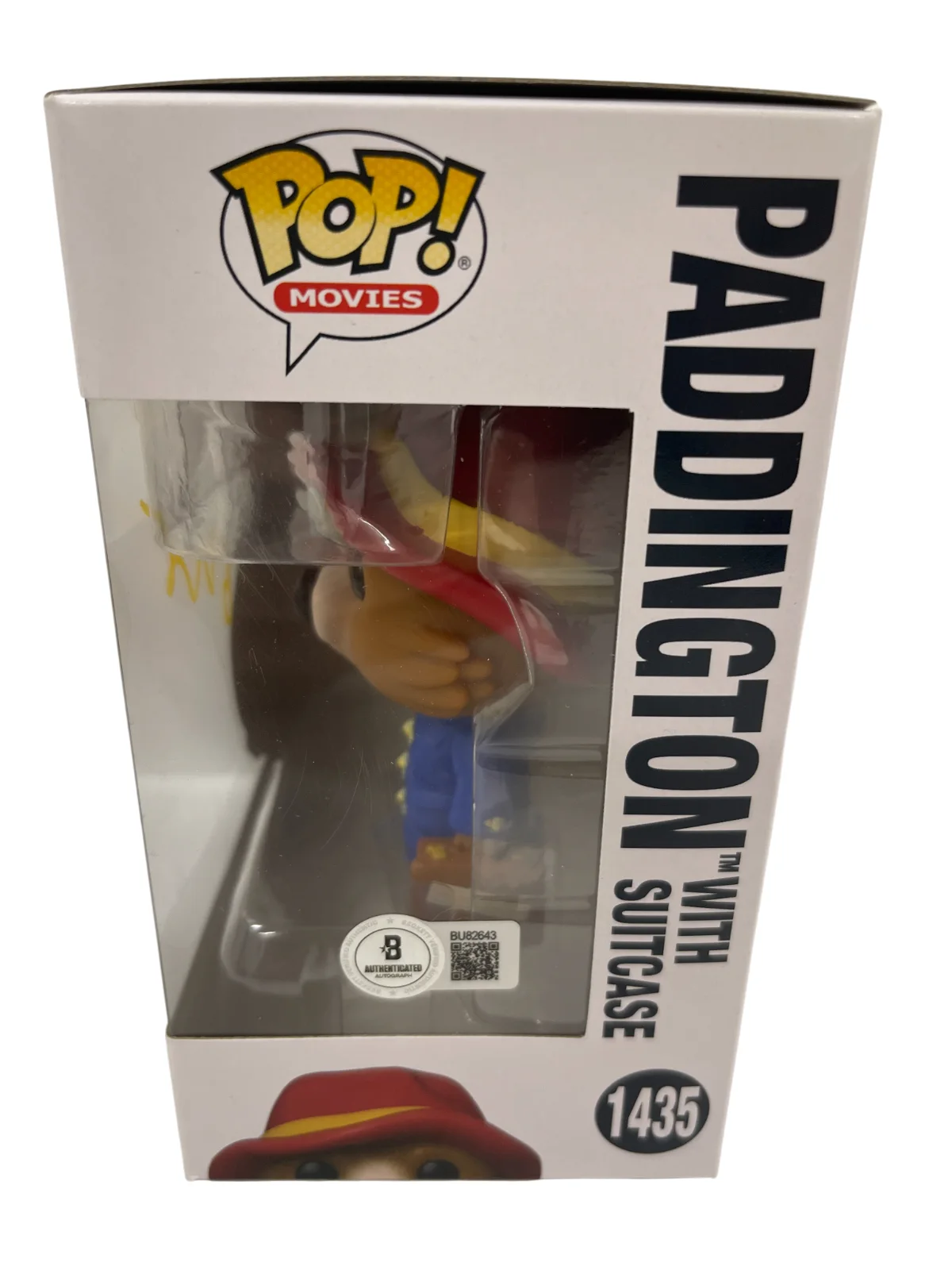 Ben Whishaw — Ben Whishaw Signed Paddington with Suitcase Funko Authentic Autograph Beckett, изображение 2