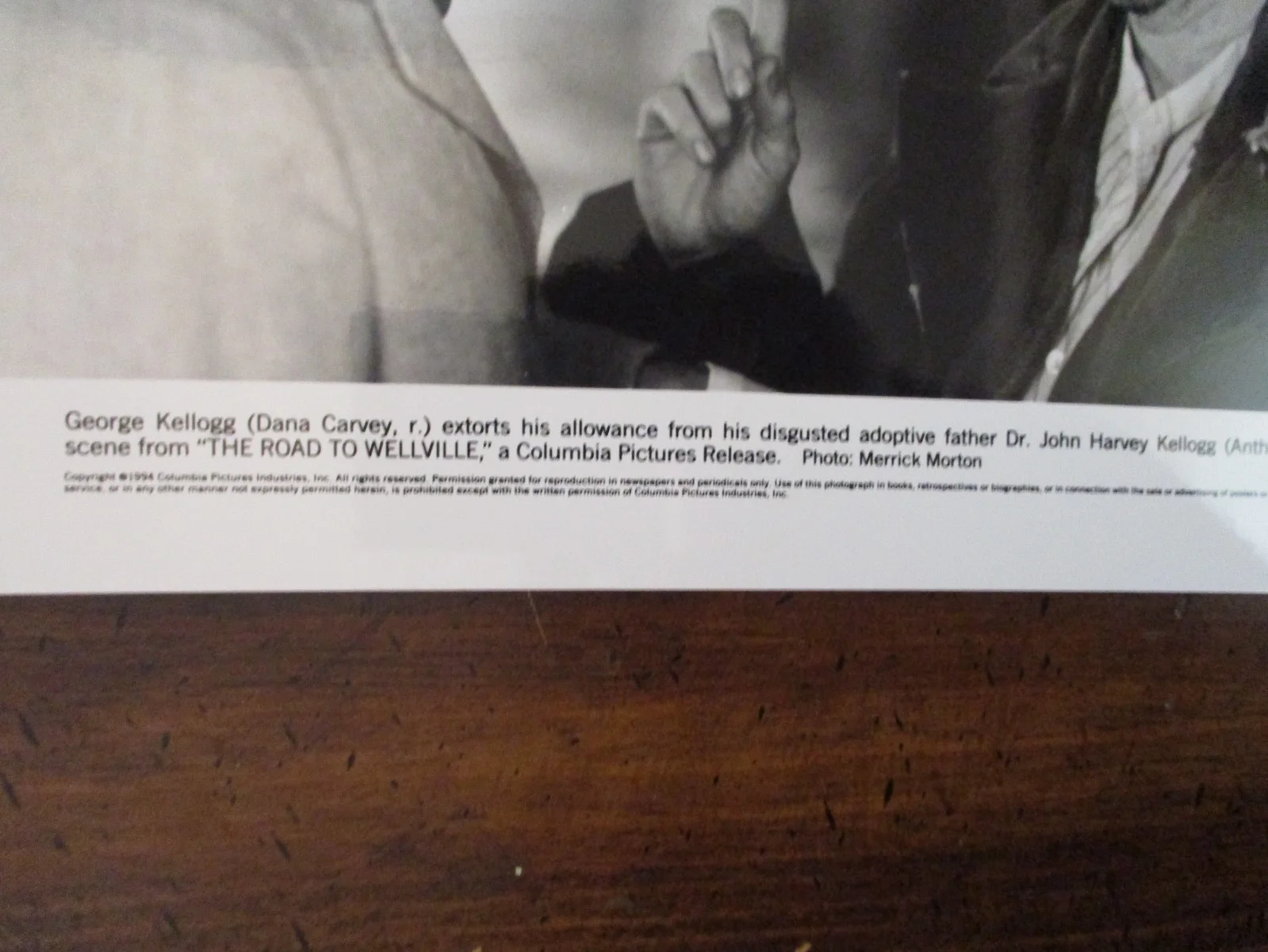 Dana Carvey/Anthony Hopkins(THE ROAD TO WELLVILLE)1994 10 x 8 B & W Press Photo, изображение 2