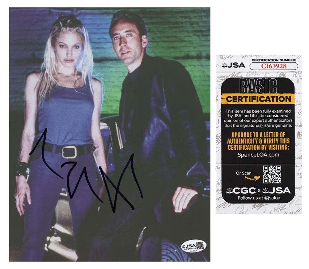 ANGELINA JOLIE — Angelina Jolie signed "GONE IN 60 SECONDS" 8x10 Photo EXACT PROOF e Sexy JSA COA, изображение 5