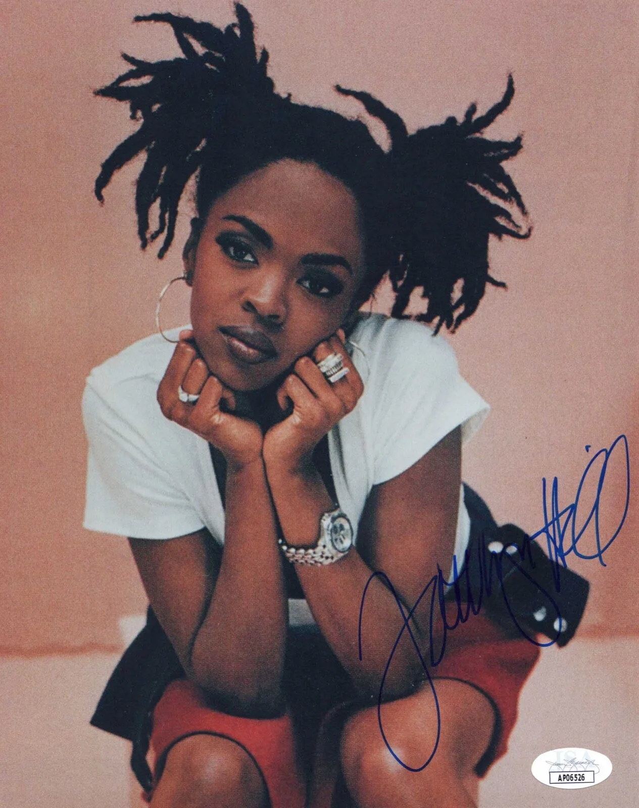 LAURYN HILL — Lauryn Hill signed Autographed 8X10 Photo PROOF Full Signature JSA COA Rare, изображение 4