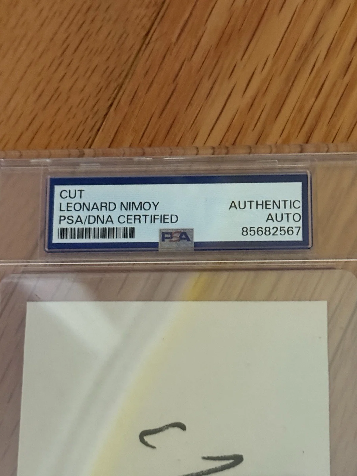 Leonard Nimoy Autograph Cut , Spock in Star Trak PSA/DNA# 85682567, изображение 2