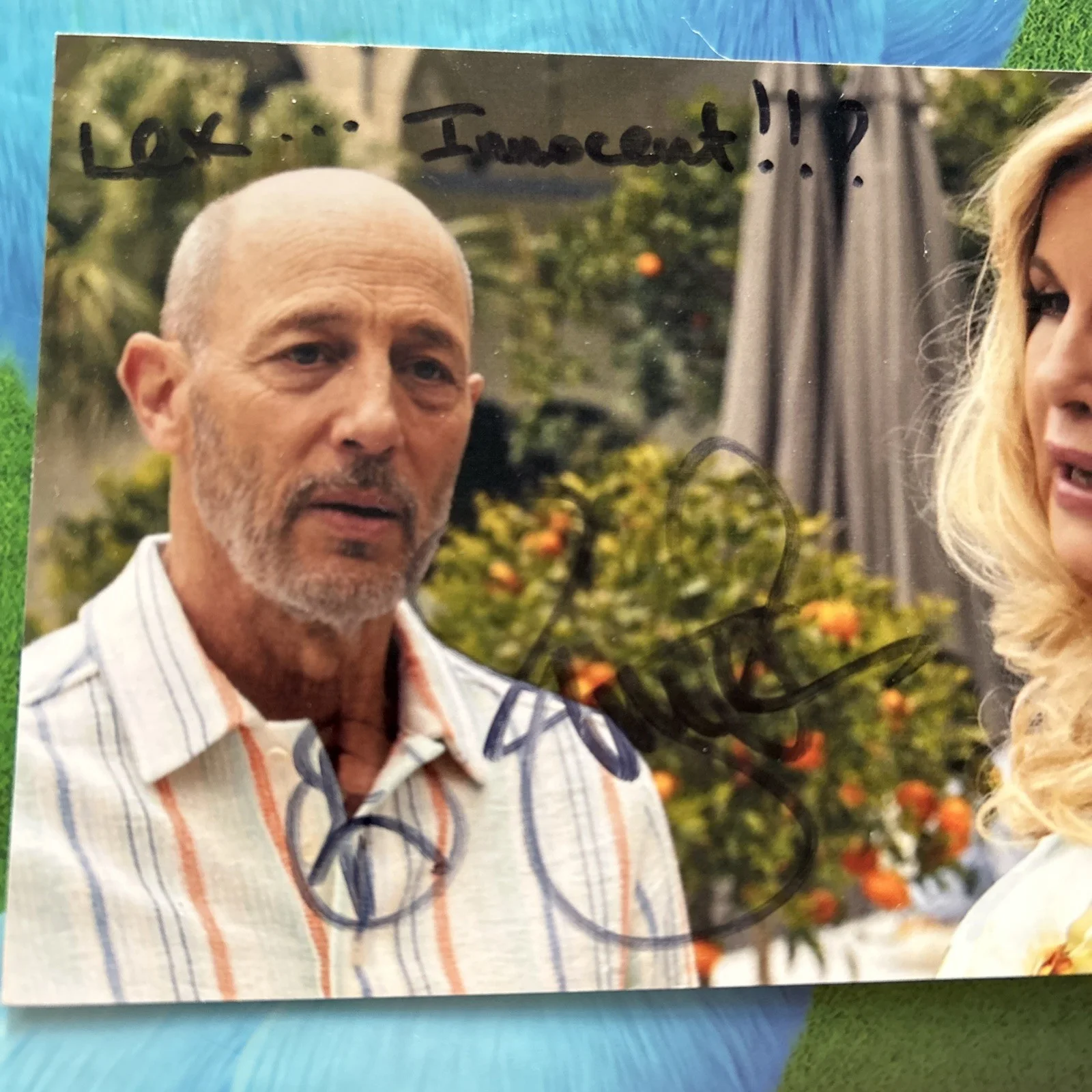 Jon Gries — Jon Gries Rare Signed Autographed White Lotus Greg 4x6 Photo, image 2