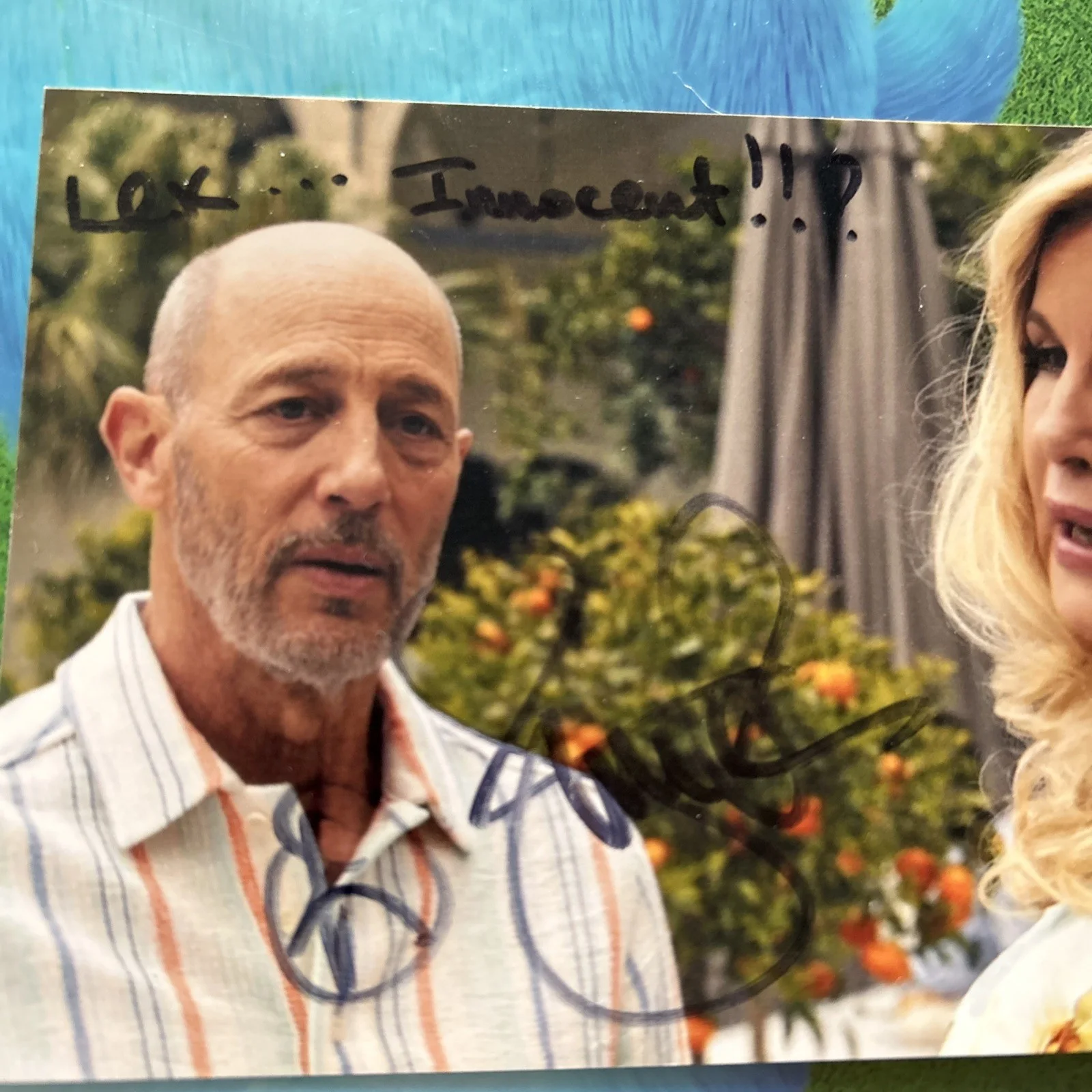 Jon Gries — Jon Gries Rare Signed Autographed White Lotus Greg 4x6 Photo, image 3