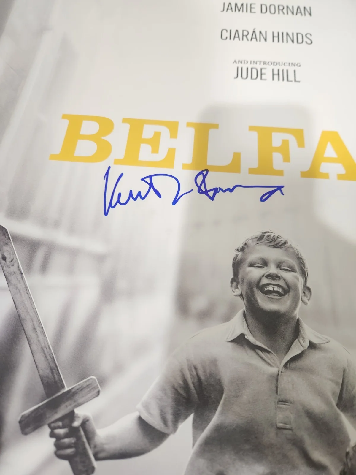 kenneth branagh — Kenneth Branagh Signed Belfast Original 27x40 Movie Poster Full Size BAS COA, изображение 2