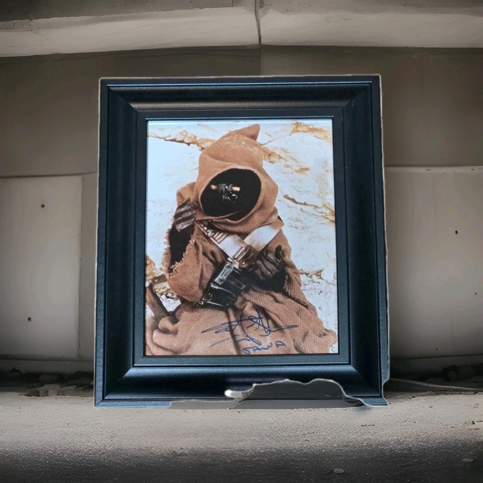Rusty Goffee "Tuscan Raider" Star Wars A New Hope Auto 13x11 Framed Photo, изображение 2