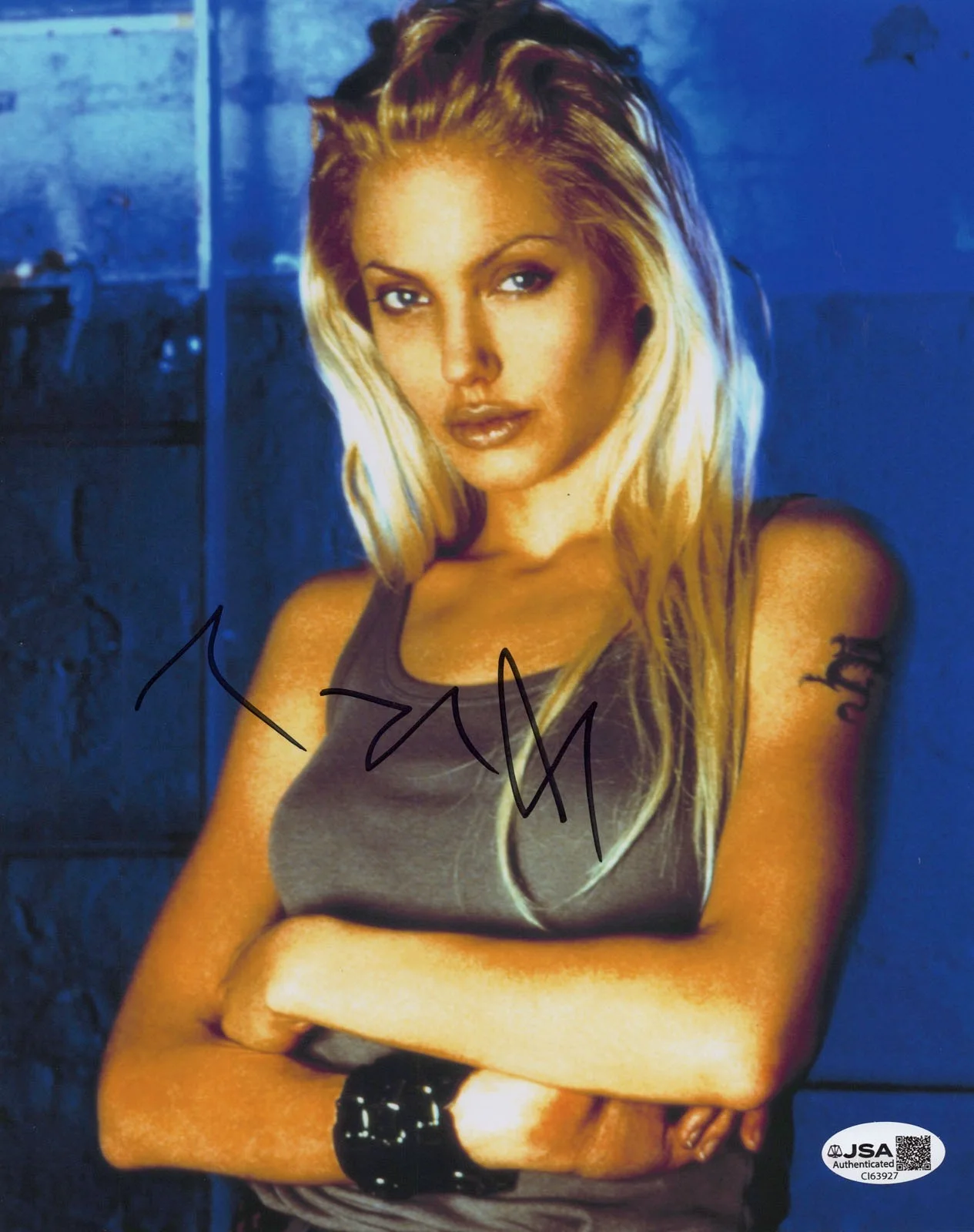 ANGELINA JOLIE — Angelina Jolie signed "GONE IN 60 SECONDS" 8x10 Photo PROOF c SEXY Hot JSA COA, изображение 5