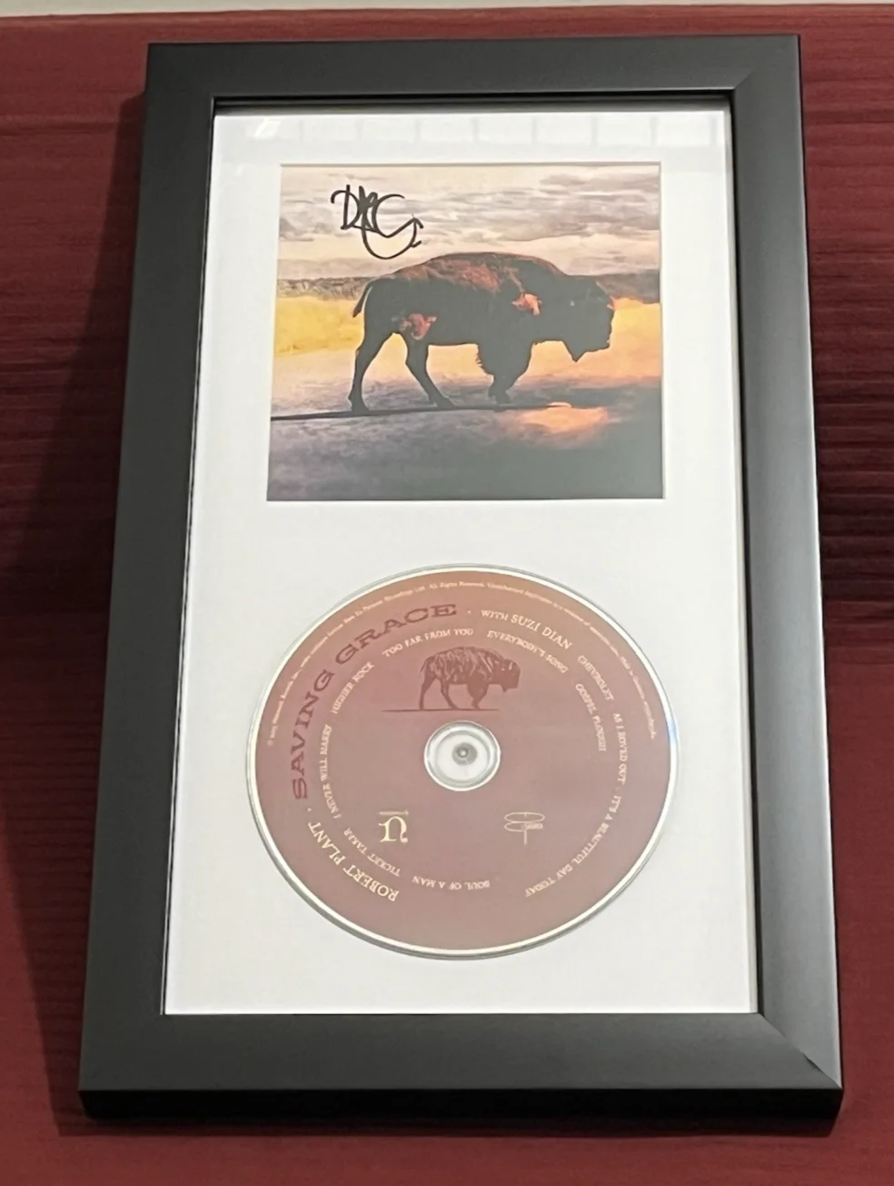 ROBERT PLANT SIGNED & FRAMED SAVING GRACE CD DISPLAY LED ZEPPELIN AUTOGRAPH COA, image 2