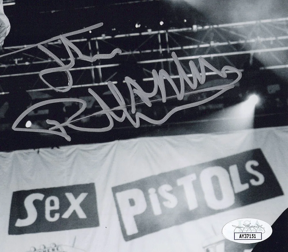 JOHNNY ROTTEN — Johnny Rotten signed "SEX PISTOLS" 8x10 Photo AUTOGRAPHED John Lydon JSA COA, изображение 3