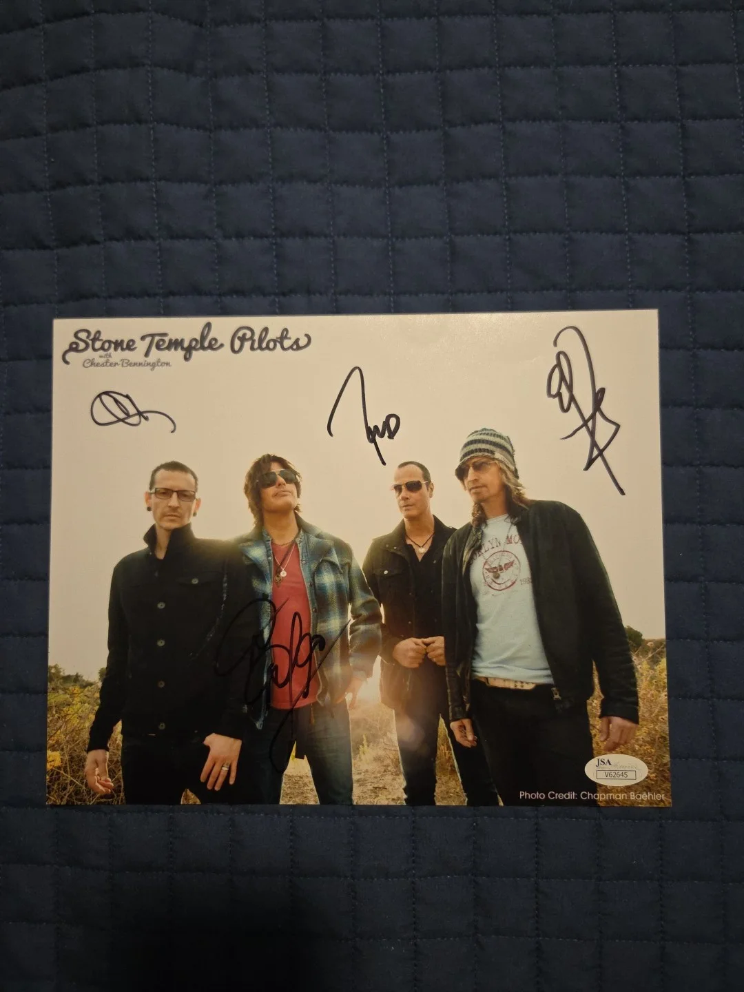 Linkin Park Chester Bennington Stone Temple Pilots Signed 8x10 Photograph JSA, image 3