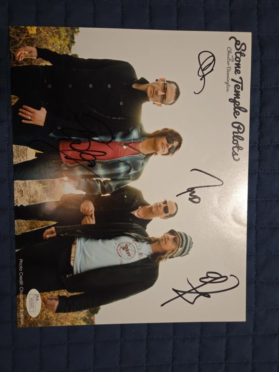 Linkin Park Chester Bennington Stone Temple Pilots Signed 8x10 Photograph JSA, image 4