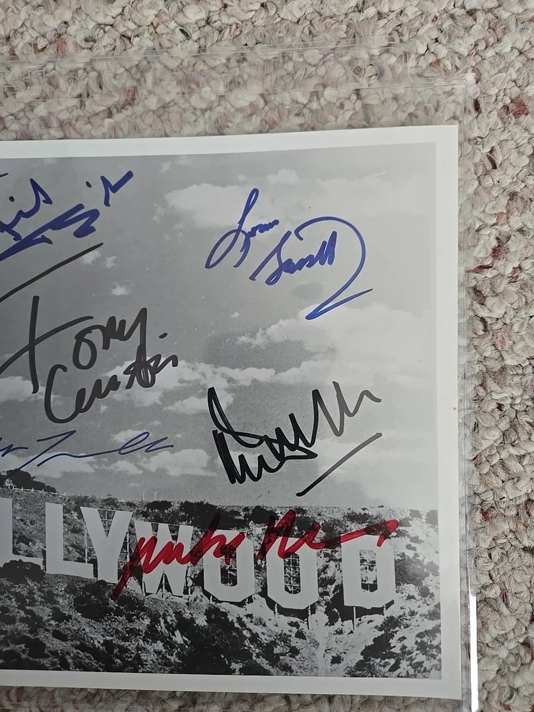John Travolta - Ed Asner - Mickey Rourke - Tony Curtis - Others ' Signed 8x10 ', image 2