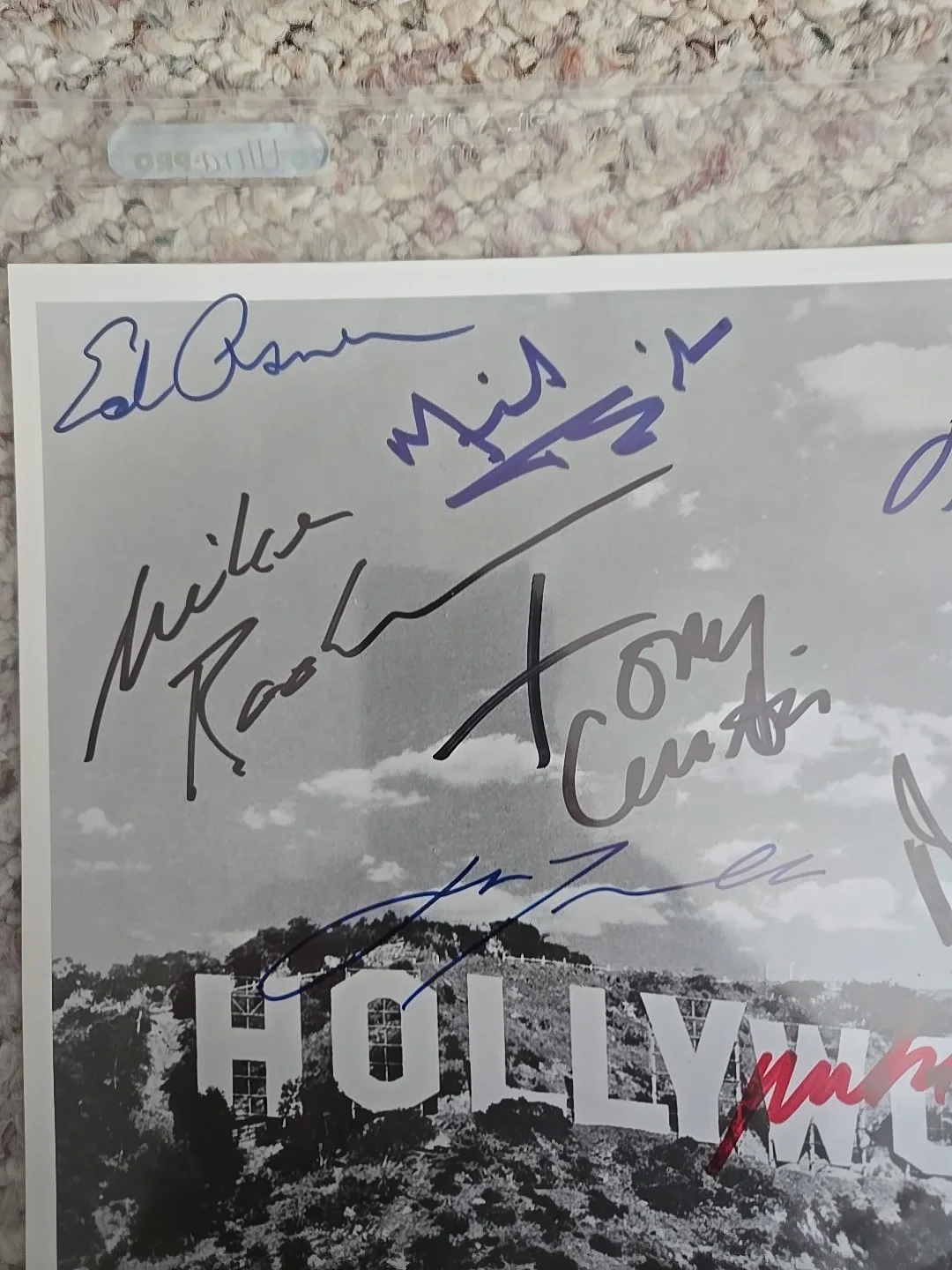 John Travolta - Ed Asner - Mickey Rourke - Tony Curtis - Others ' Signed 8x10 ', image 3