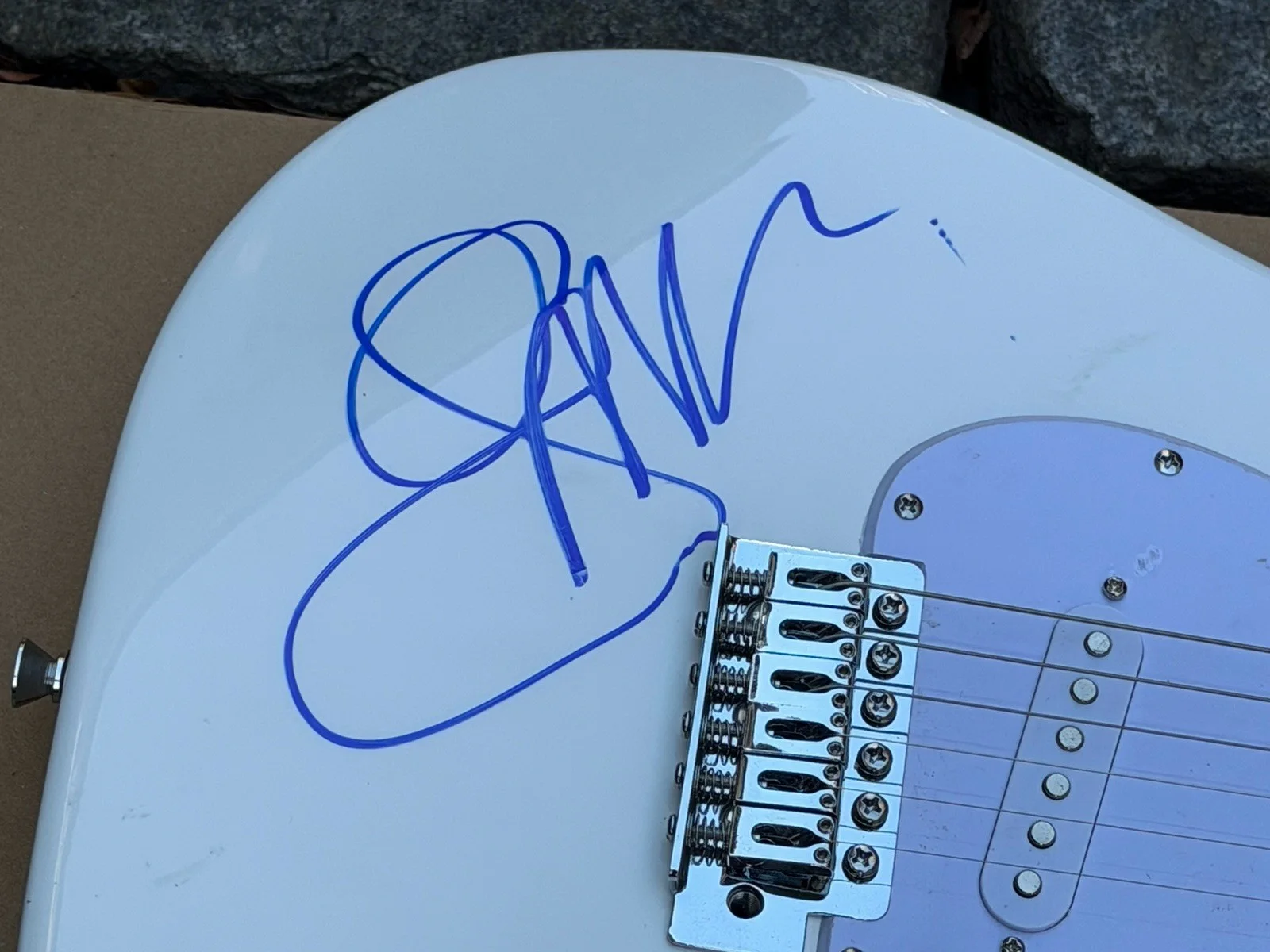 Sexy Gwen Stefani Signed Guitar VIDEO and PICTURE PROOF, изображение 3