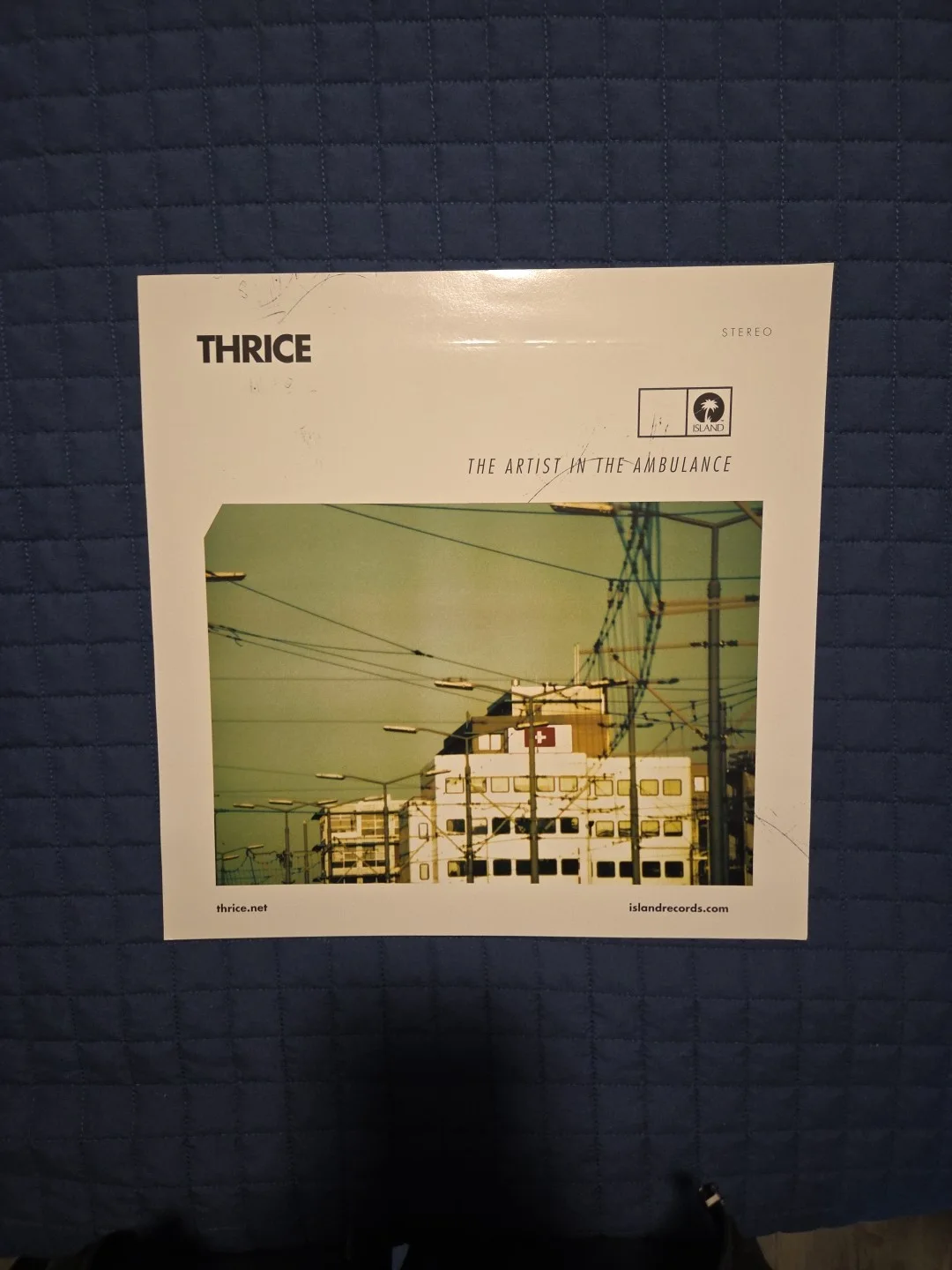 Thrice Signed A.I.T.A 12x12 Poster Flat All 4 Members AITA Era. VINTAGE AND RARE, изображение 2
