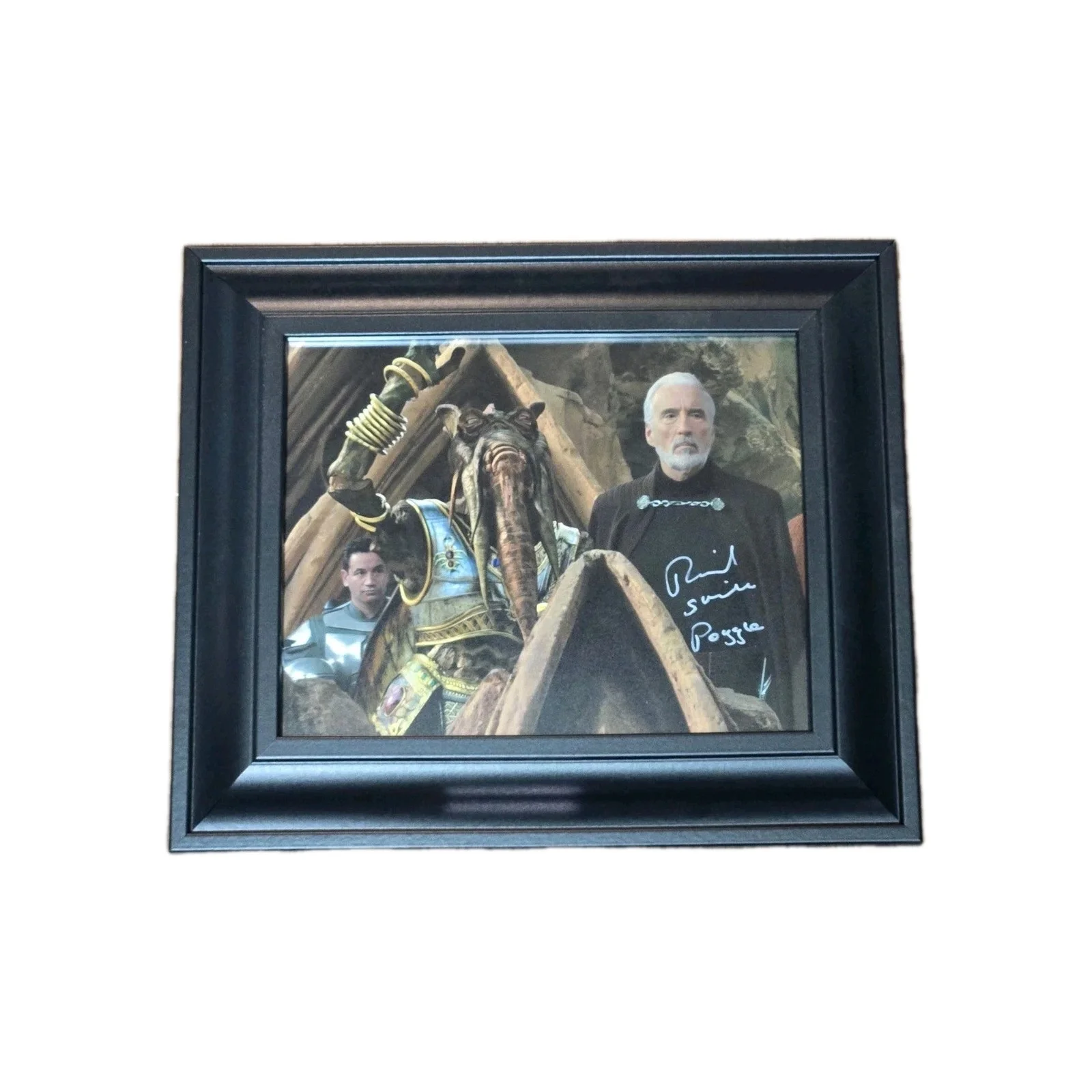 Richard Stride ”Poogie” Auto 13x11 Star Wars Return Of The Jedi Framed Photo, image 2
