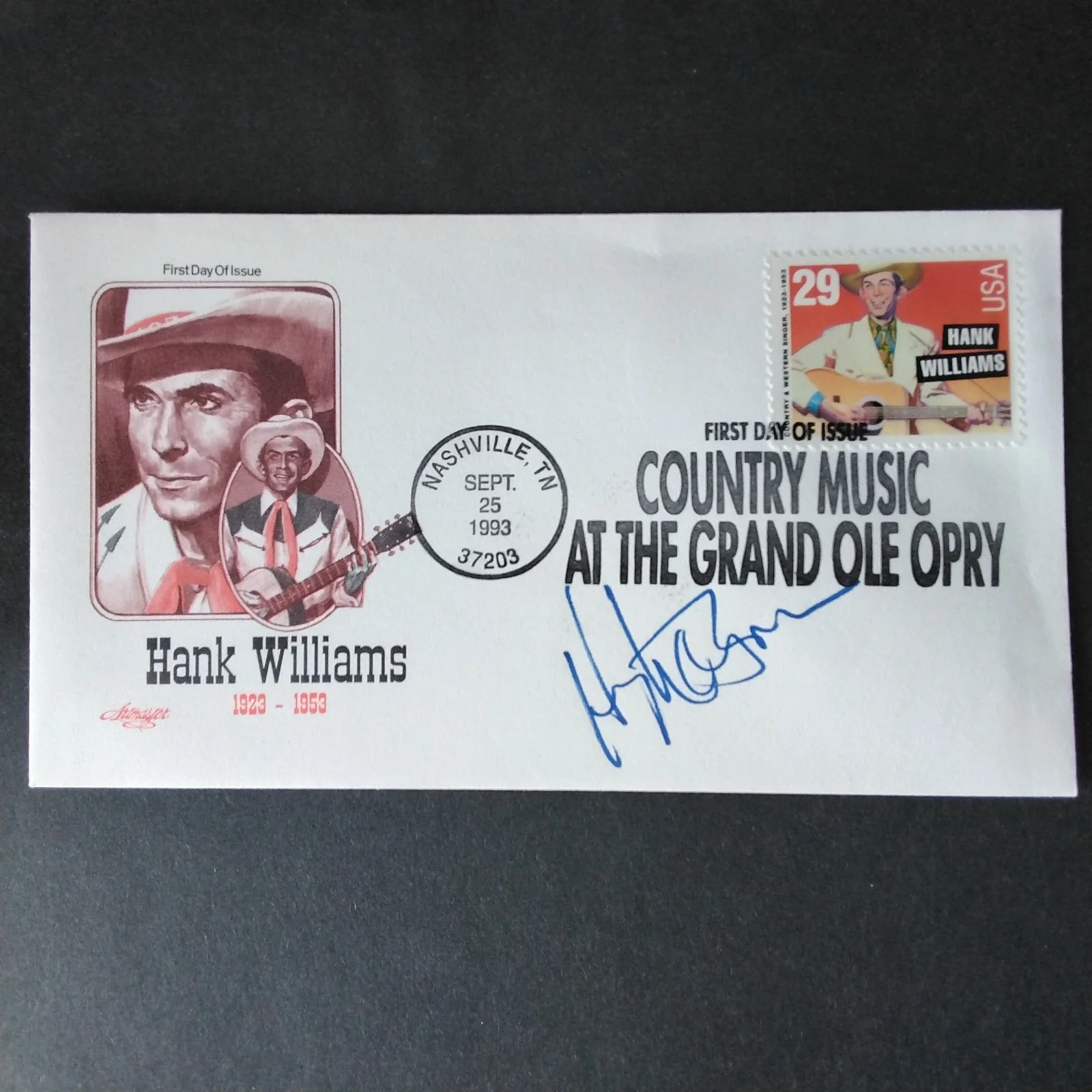 Hugh O'Brian Signed Envelope Photo Movie TV Actor Wyatt Earp Westerns Shootist, изображение 3