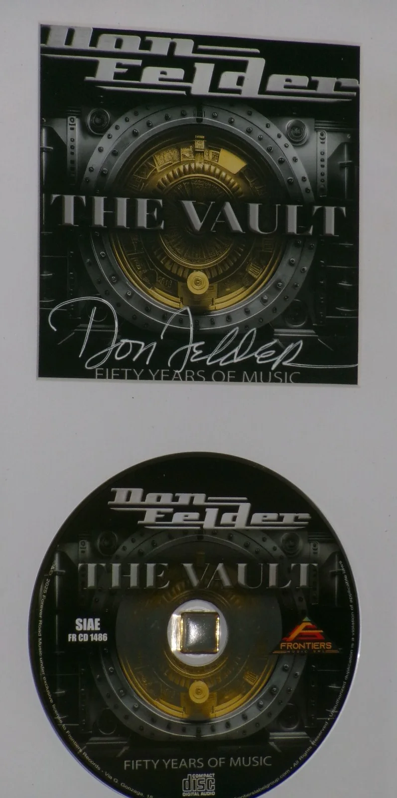 Don Felder Signed The Vault Fifty Years of Music CD Insert Cover FRAMED JSA CERT, image 2