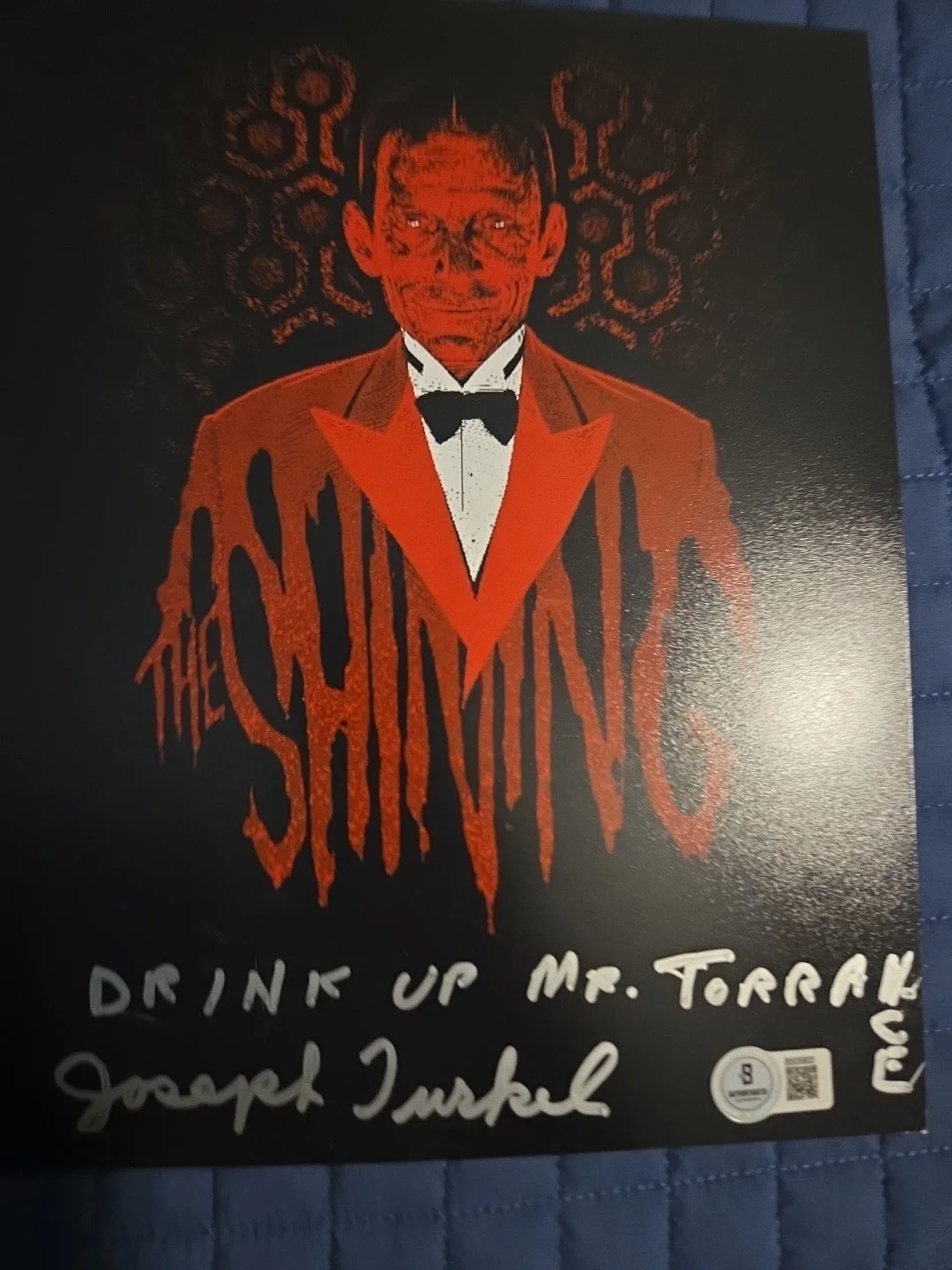 The Shining Joseph Turkel Signed 8x10 Photograph Beckett Cert. Lloyd Bartender, image 3
