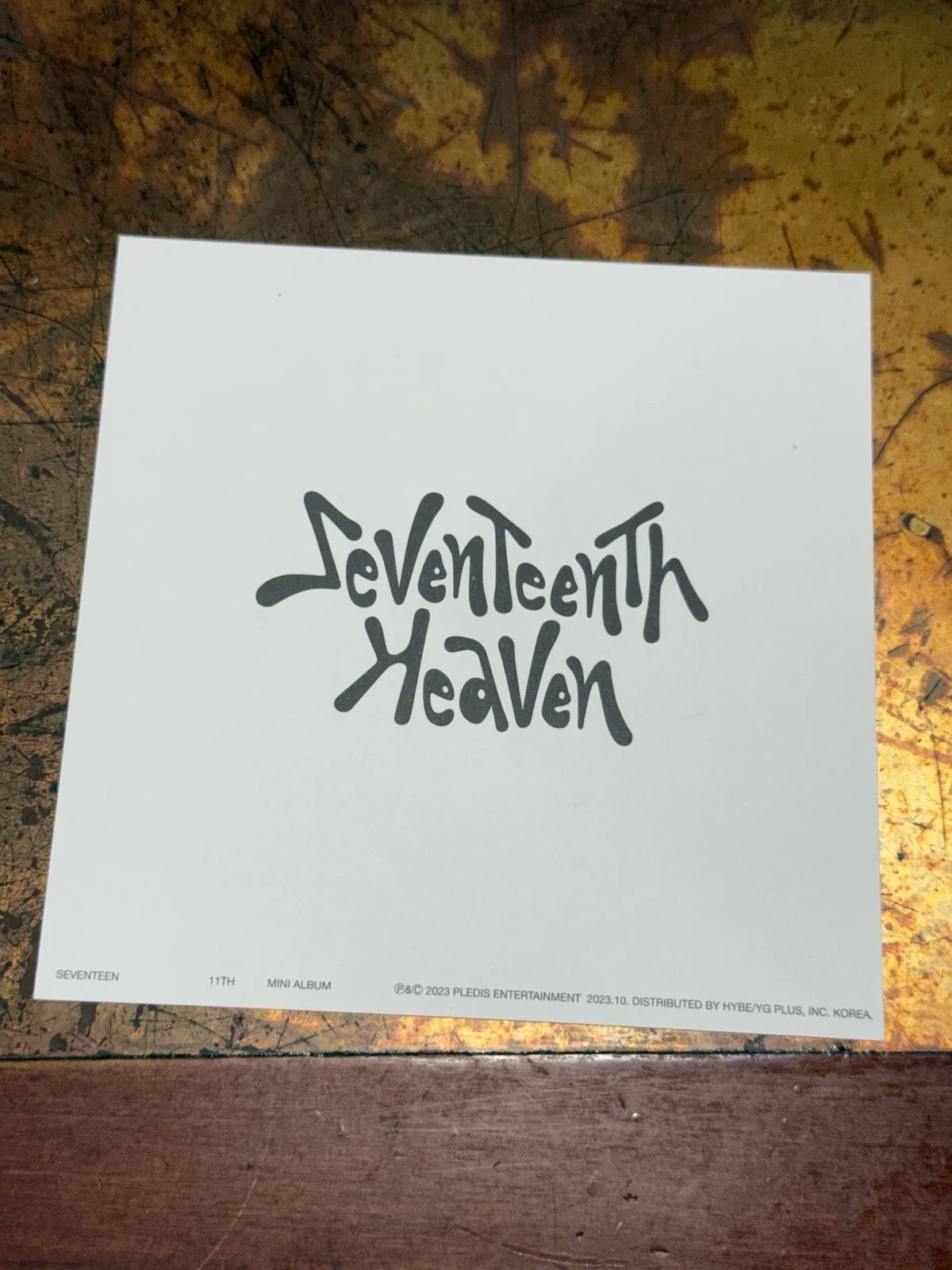 Seventeen Seventeenth Heaven Signed Album — Dino, image 2