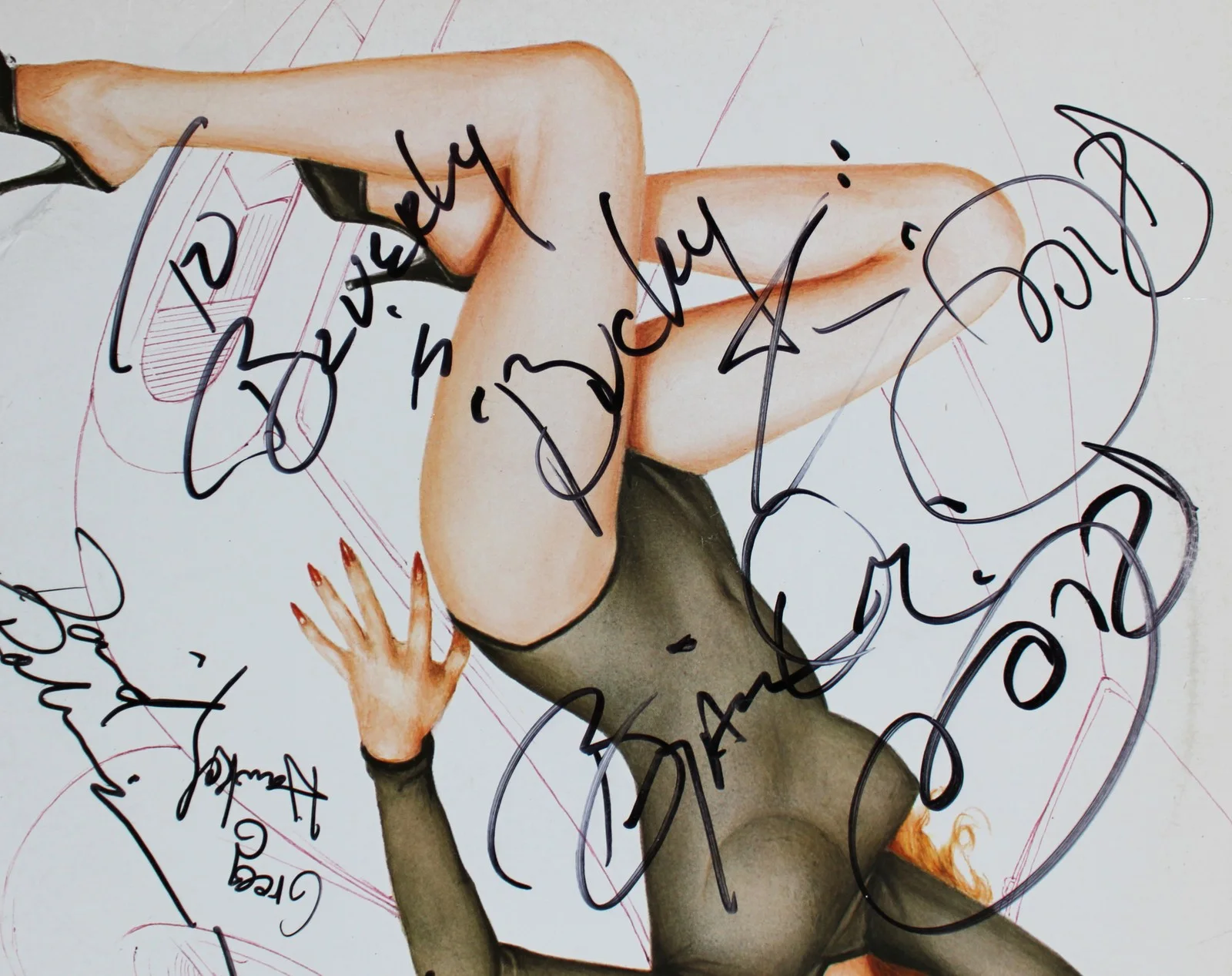 Ric Ocasek, Elliot Easton, Greg Hawkes, Benjamin Orr, David — The Cars (5) Ocasek, Easton, Hawkes +2 Signed Album Cover BAS #AE64170, изображение 3
